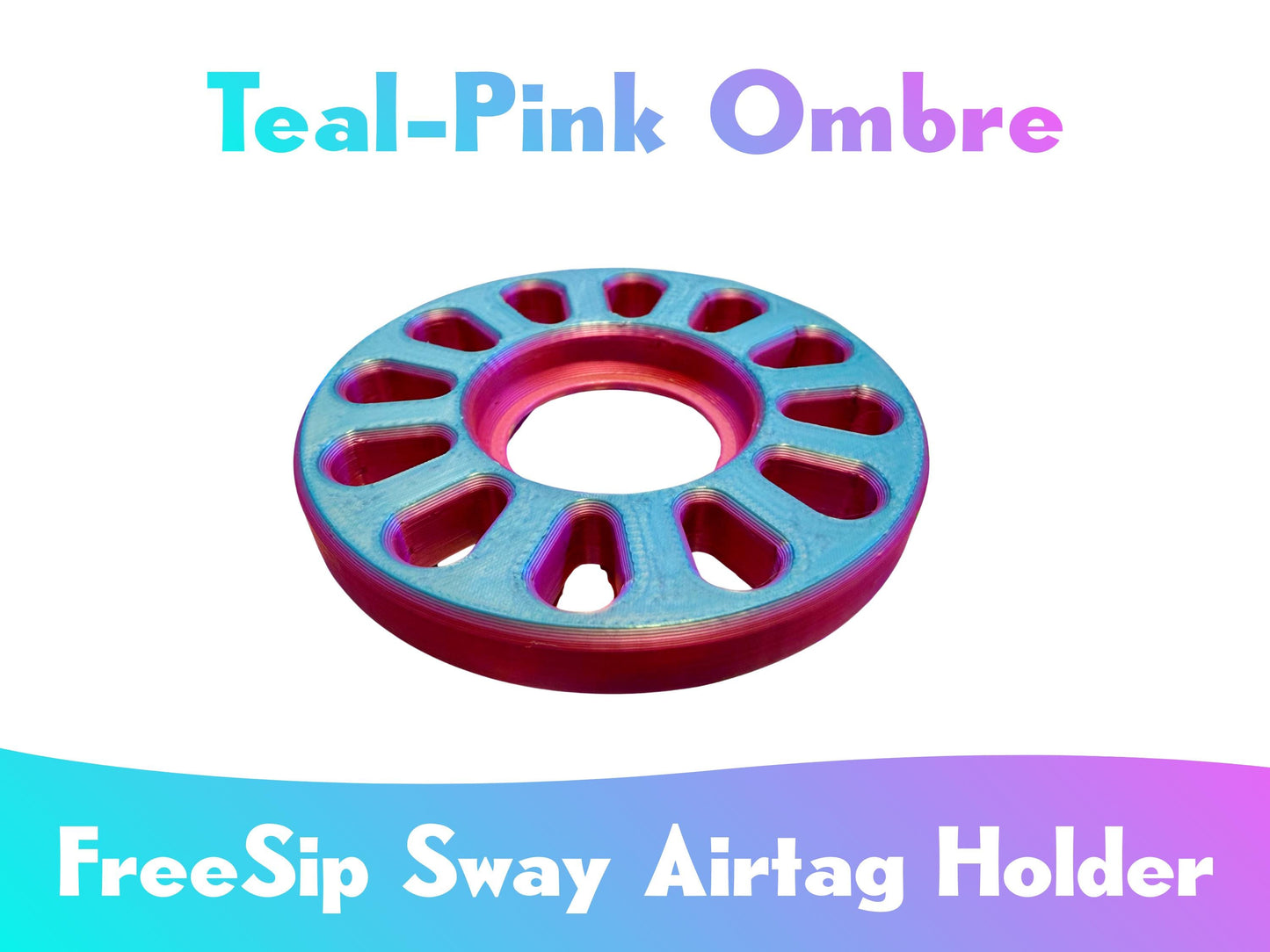 AirTag Holder for Owala FreeSip Sway Bottles: 3D Printed Hidden Insert