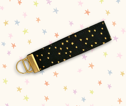 Key Fob Wristlet | Ruby Star Mini Starry – Handmade