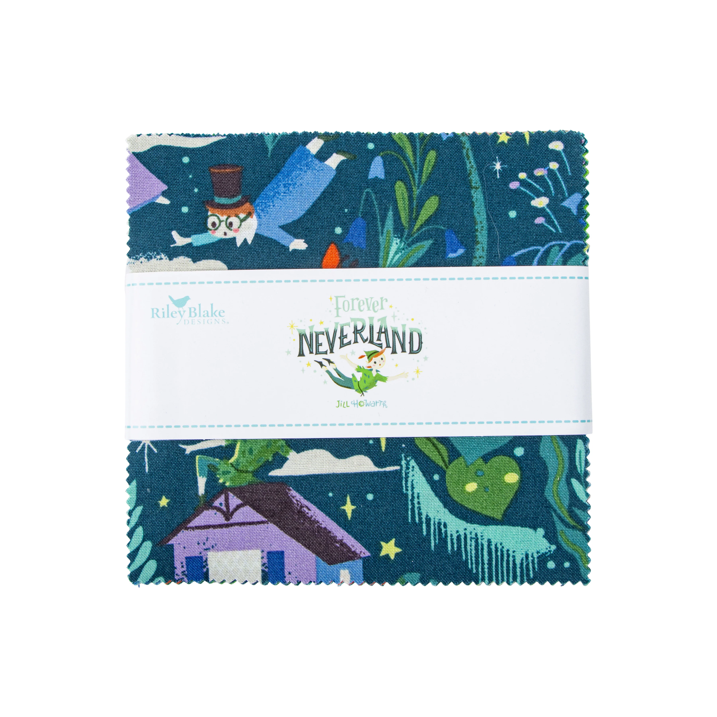 Forever Neverland – Jill Howarth – 5” Charm Pack - Riley Blake Designs