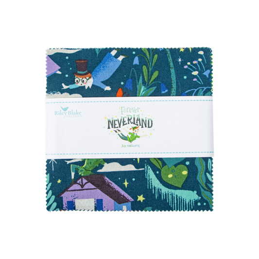 Forever Neverland – Jill Howarth – 5” Charm Pack - Riley Blake Designs