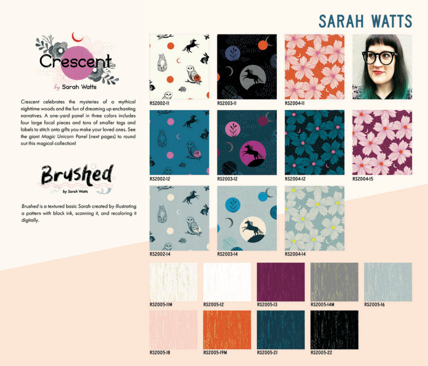 Crescent – Sarah Watts – 5” Charm Pack - Ruby Star Society