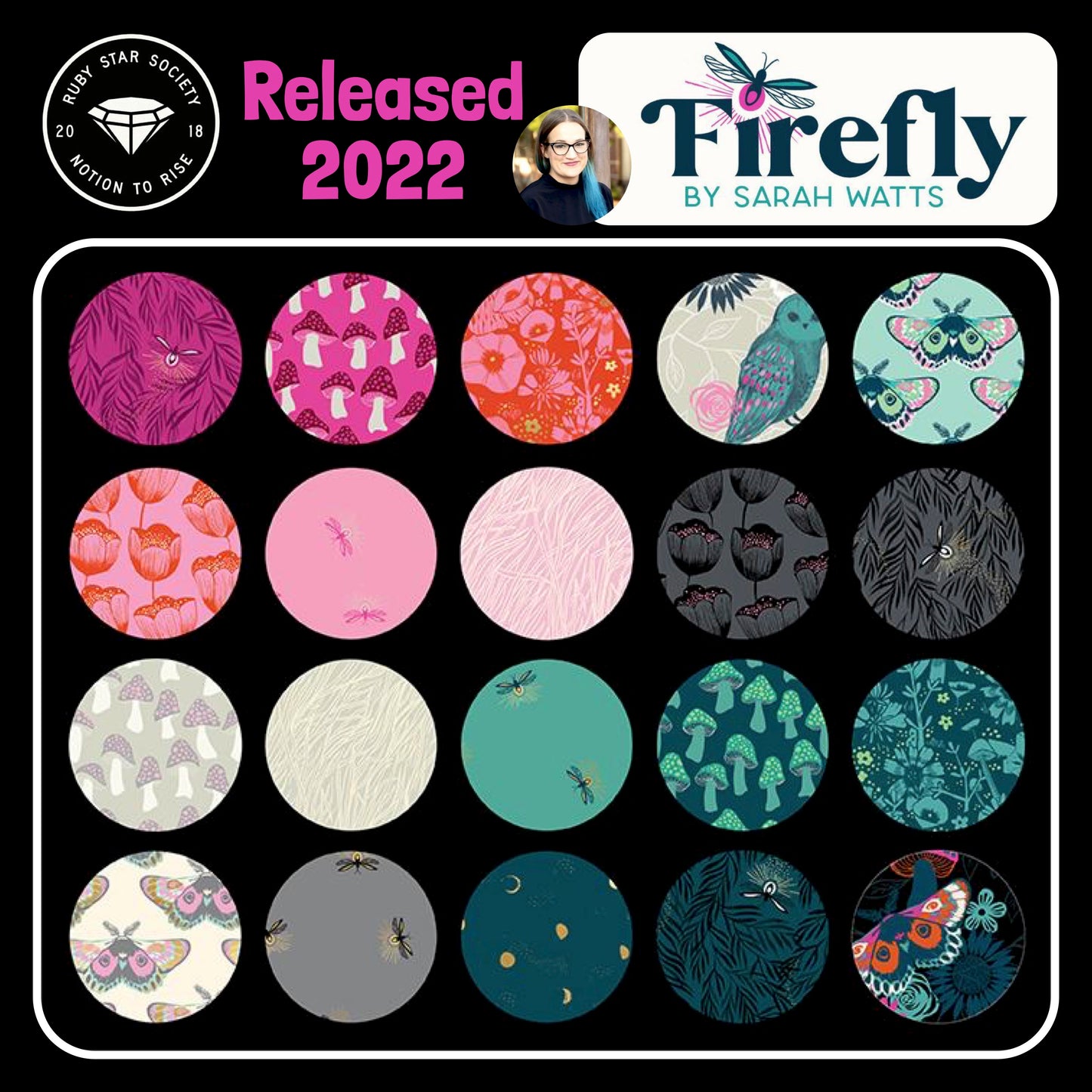 Firefly – Designer – 2.5" Jelly Roll - Ruby Star Society