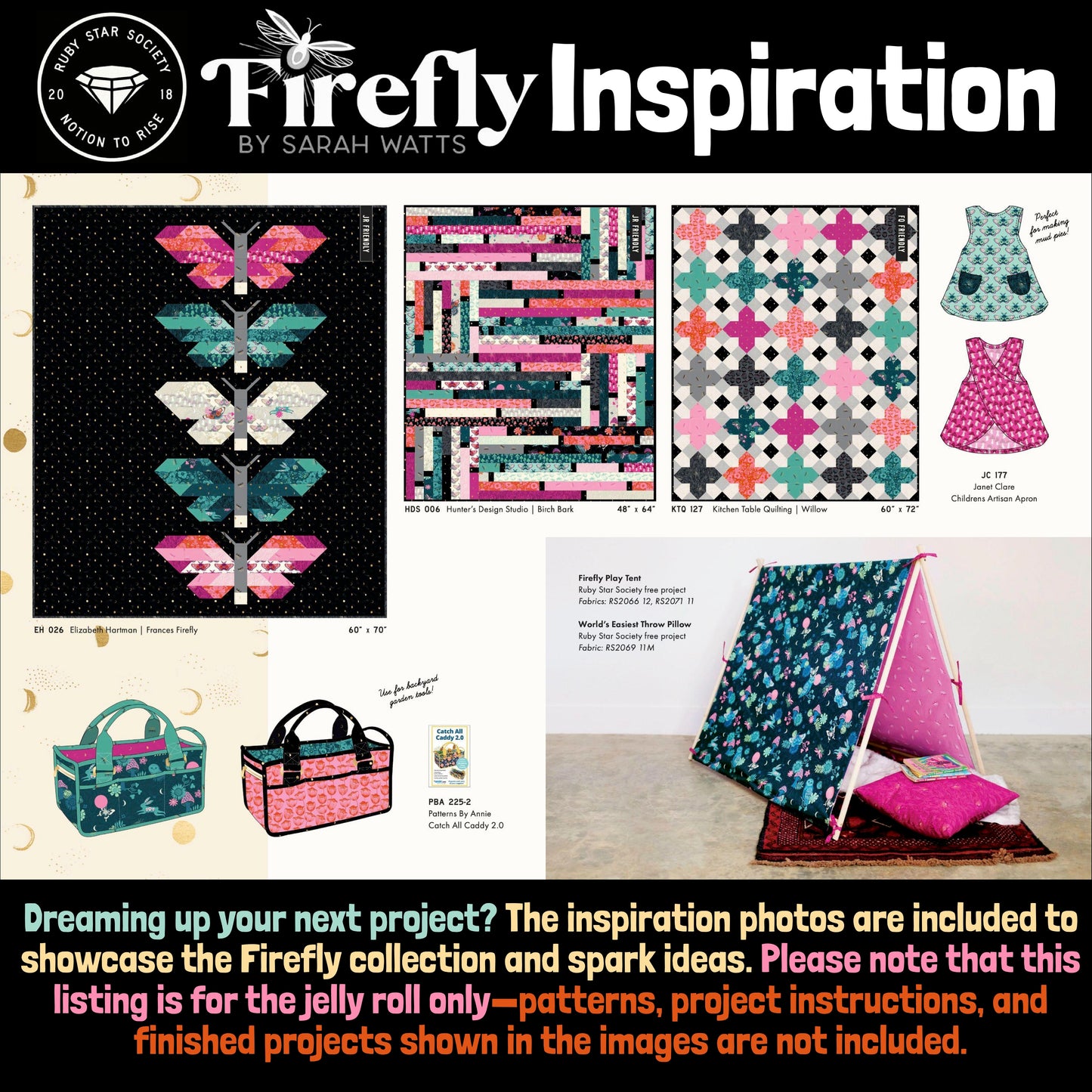 Firefly – Designer – 2.5" Jelly Roll - Ruby Star Society