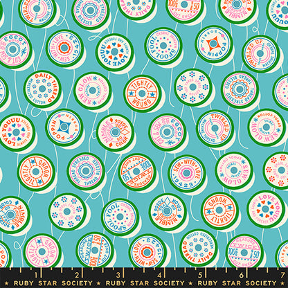 Trinketry – Spools in Turquoise – Designer – Ruby Star Society