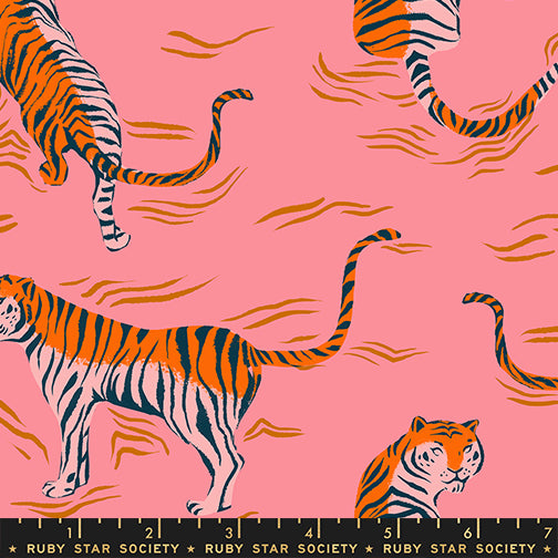 Tigress in Sorbet shown with a ruler for scale, RS5203-12