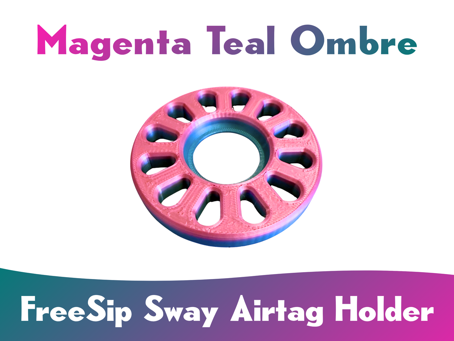 AirTag Holder for Owala FreeSip Sway Bottles: 3D Printed Hidden Insert