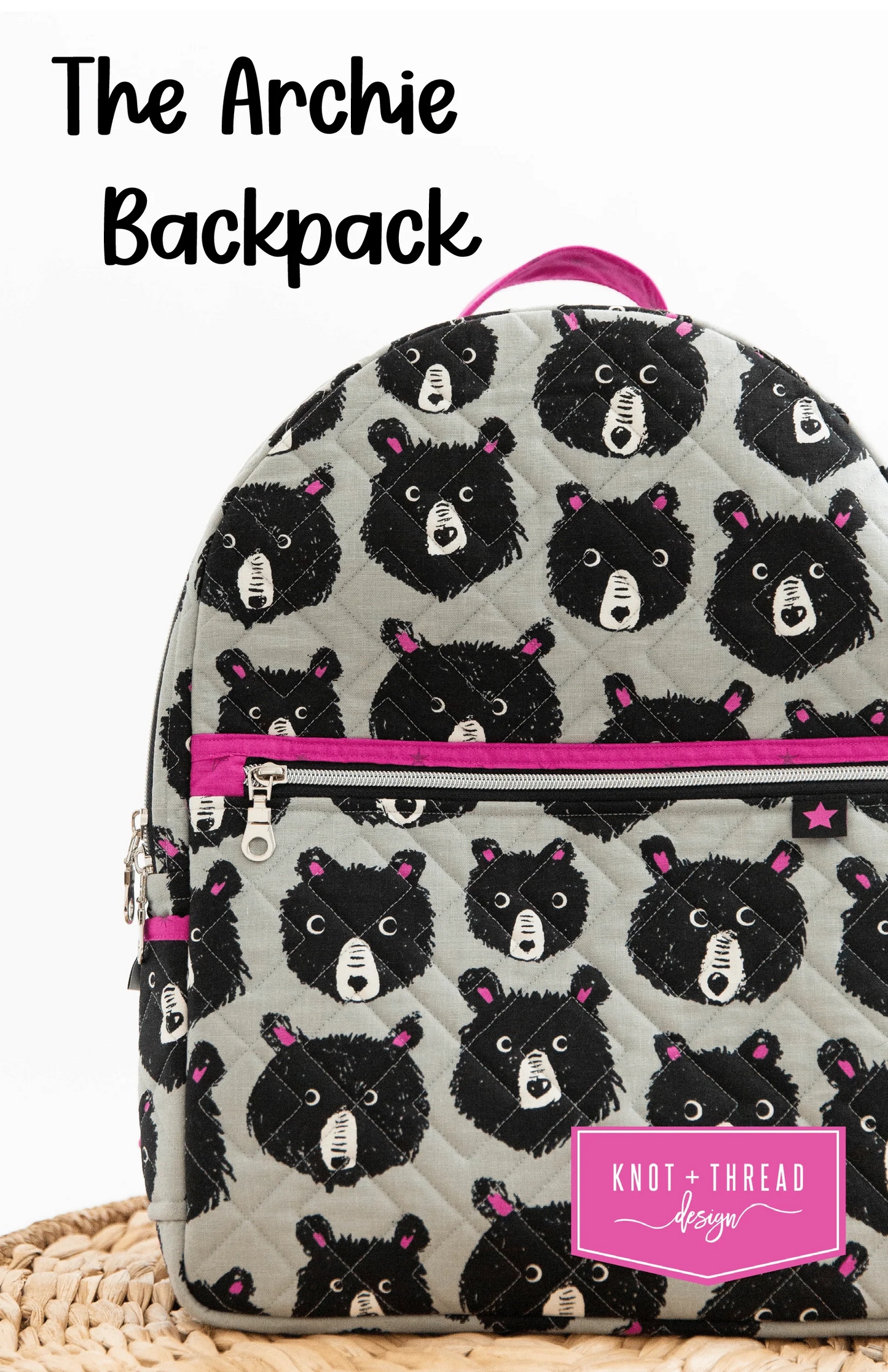 The Archie Backpack Sewing Pattern | Knot + Thread Design | Paper Pattern