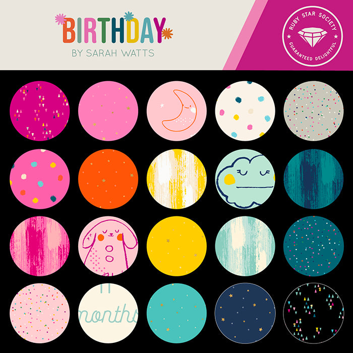 Birthday – Sarah Watts – 5” Charm Pack - Ruby Star Society