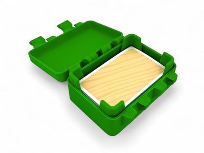 Personalized Magnetic-Lock Card Box | Choose Your Colors & Custom Name – 3D-Printed Storage