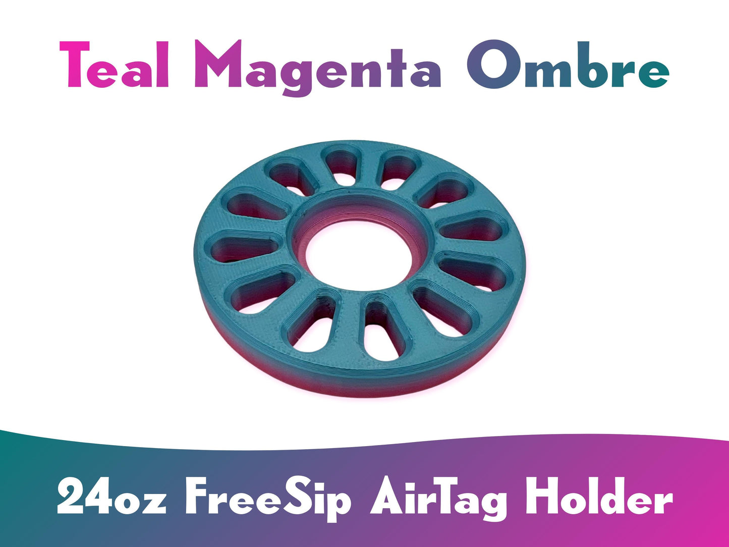 AirTag Holder for Owala FreeSip 24oz: 3D Printed Bottle Tracker Insert