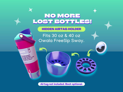 AirTag Holder for Owala FreeSip Sway Bottles: 3D Printed Hidden Insert