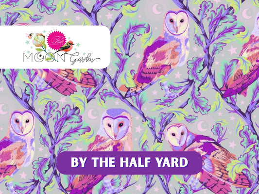 Tula Pink | Moon Garden | Night Owl | PWTP197.Dusk | Quilting Cotton | OOP HTF Rare