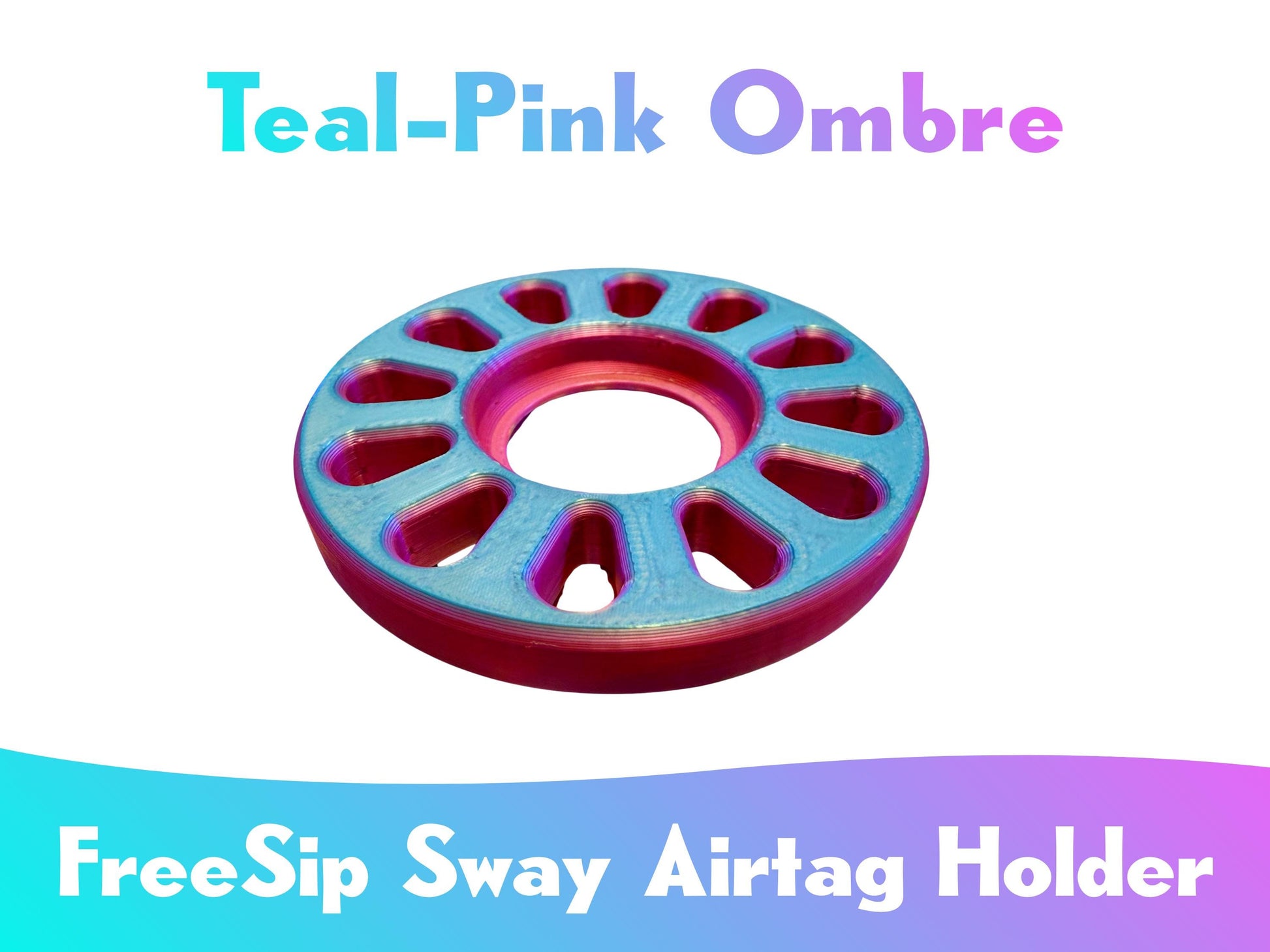 AirTag Holder for Owala FreeSip Sway Bottles: 3D Printed Hidden Insert