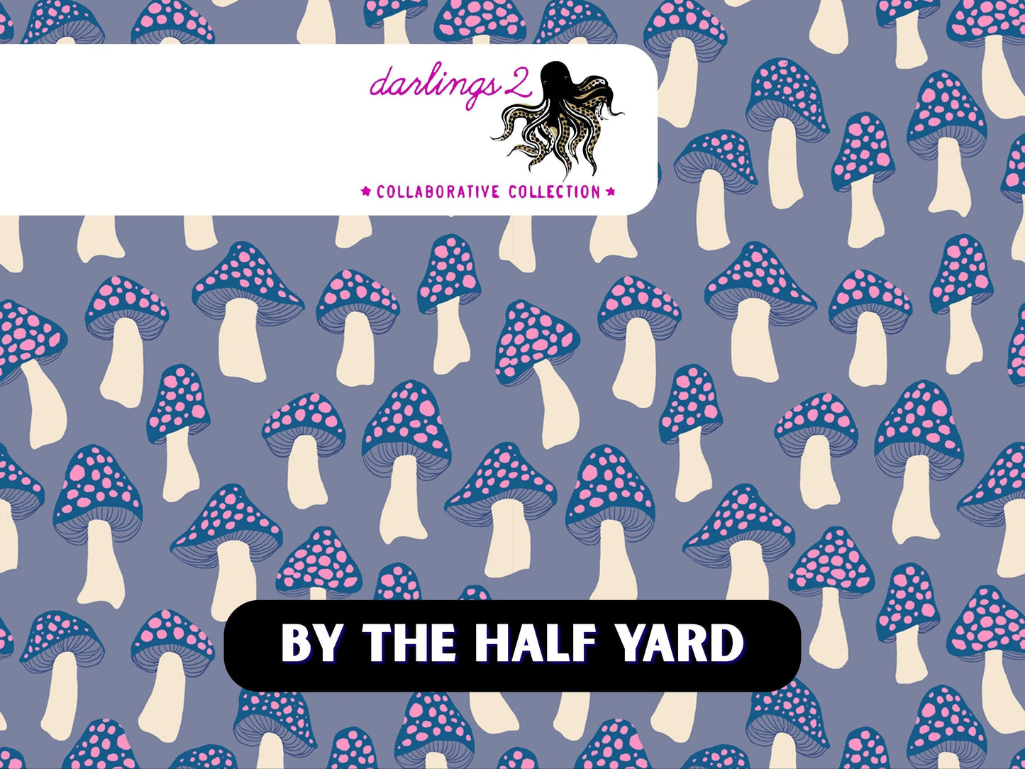 Rare HTF | Mushrooms in Denim | Darlings 2 | 2022 | Ruby Star Society | RS5057-13 | BTHY