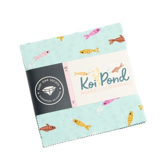 Koi Pond – Rashida Coleman-Hale – 5” Charm Pack - Ruby Star Society