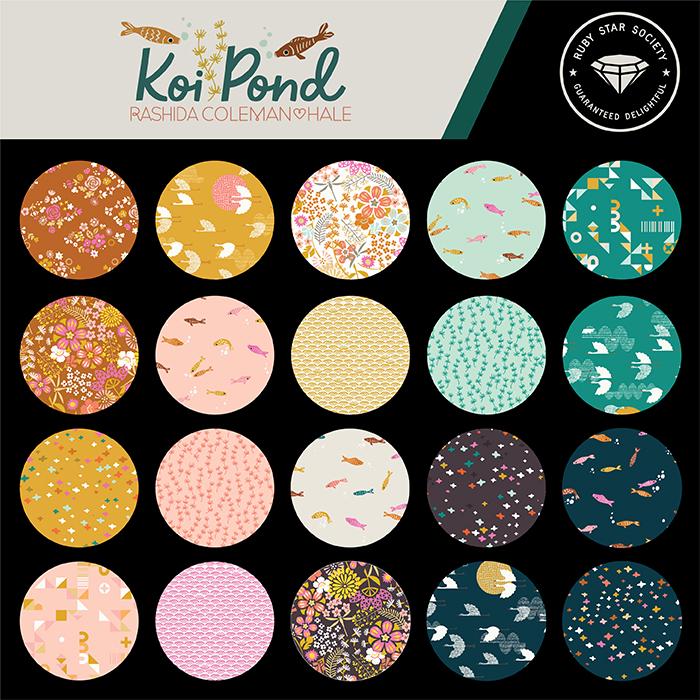 Koi Pond – Rashida Coleman-Hale – 5” Charm Pack - Ruby Star Society