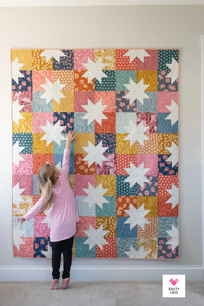 Star Pop 2 Quilt Pattern | Quilty Love | Paper Pattern