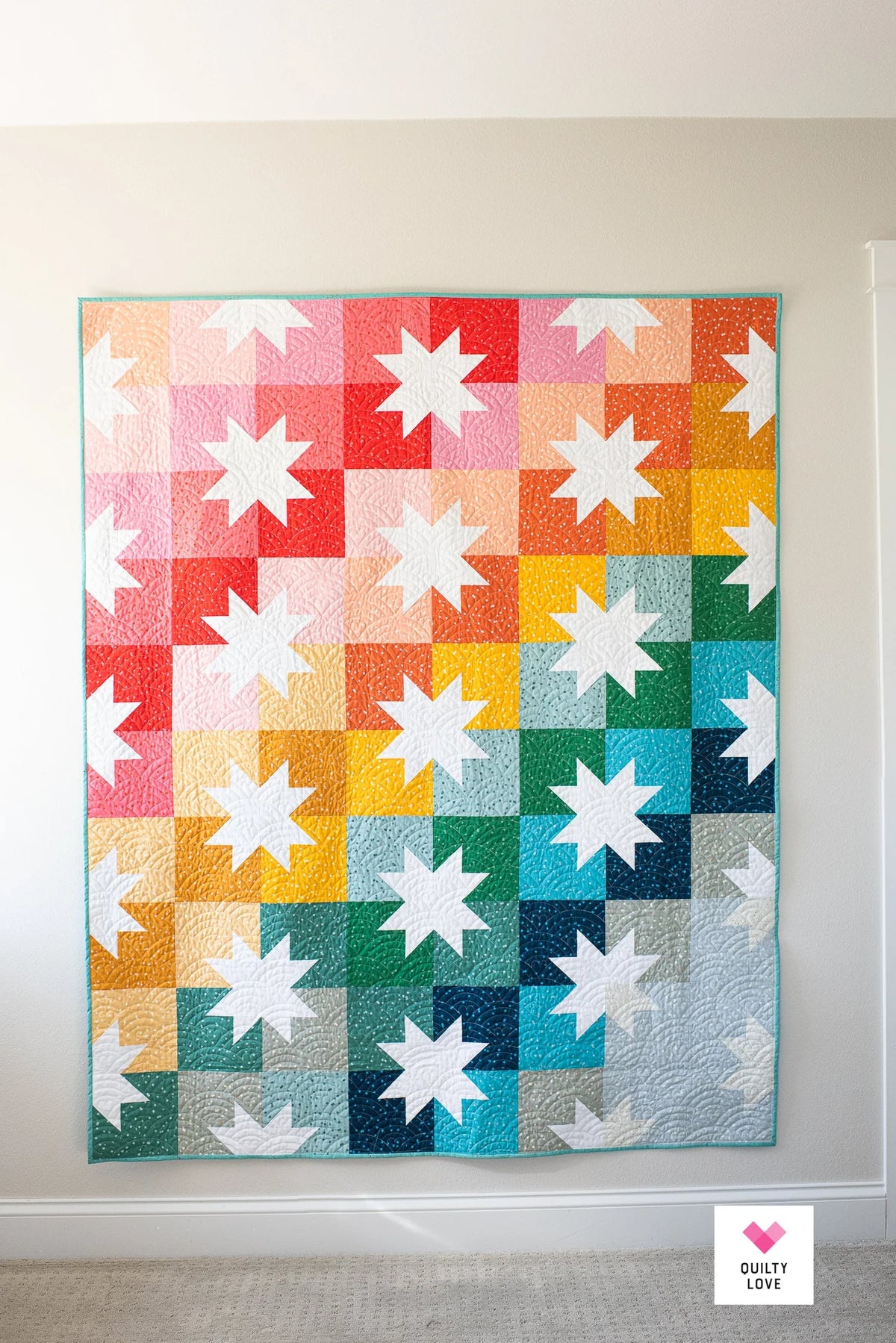 Star Pop 2 Quilt Pattern | Quilty Love | Paper Pattern