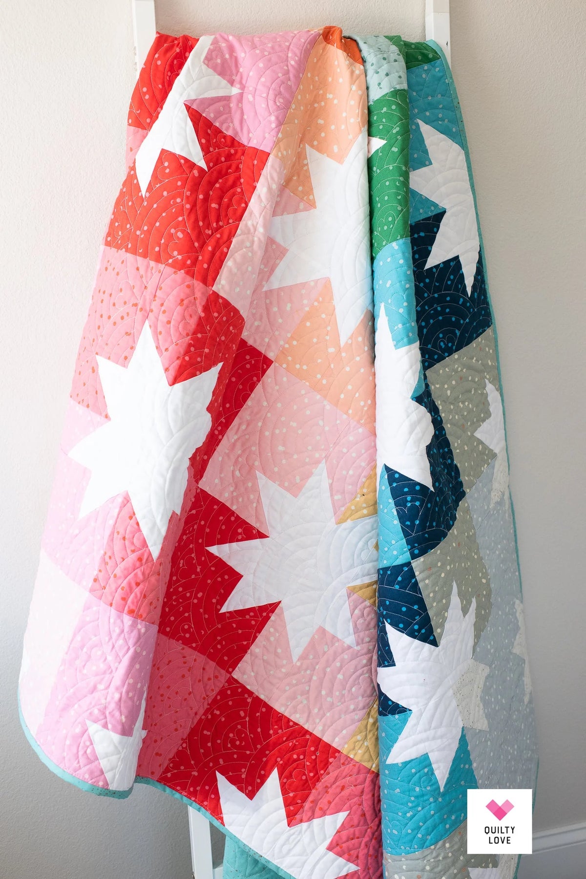 Star Pop 2 Quilt Pattern | Quilty Love | Paper Pattern